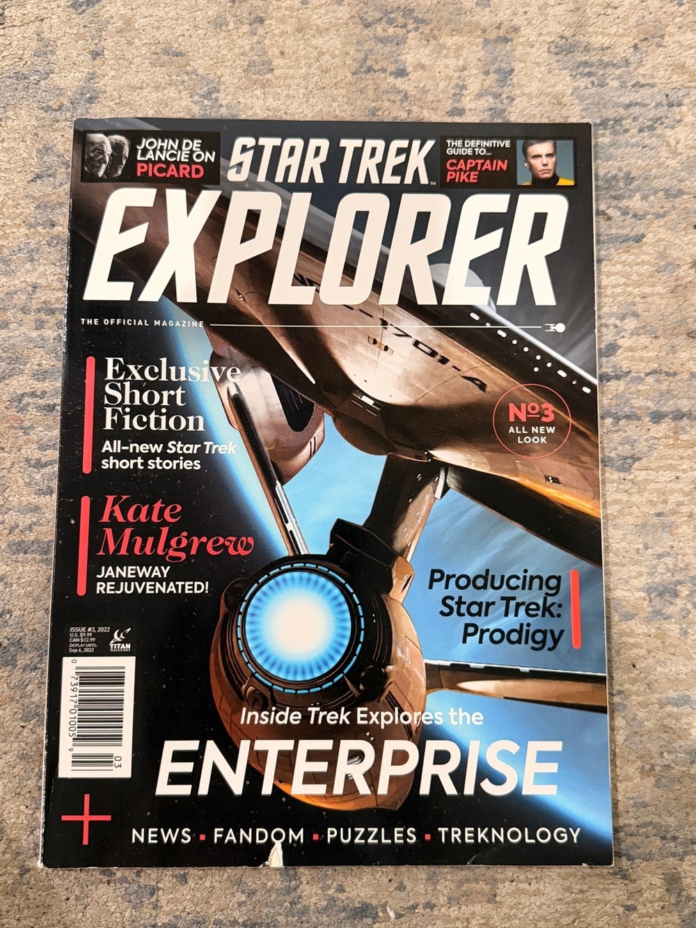 Star Trek Explorer Magazine - Blue/Cream Cover final price